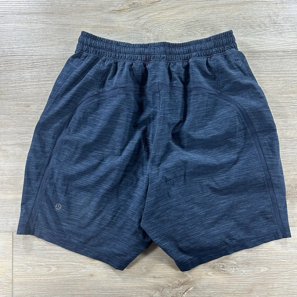 Lululemon‎ Pace Breaker Shorts Mens Small Navy Heathered 7 Inch Inseam Linerless